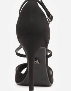 vices Sandale Negre cu toc cui cu barete decorative Saroine