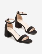 vices Sandale Negre cu Toc în Stil Clasic Sarmeira