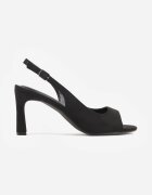vices Sandale Negre cu toc stiletto cu baretă la călcâi Nitavia