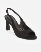 vices Sandale Negre cu toc stiletto cu baretă la călcâi Nitavia