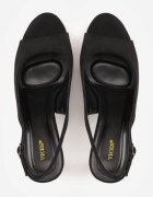 vices Sandale Negre cu toc stiletto cu baretă la călcâi Nitavia