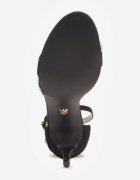 vices Sandale Negre cu toc stiletto cu strasuri Linoriela