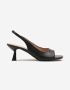 vices Sandale Negre cu toc stiletto cu vârful pătrat Edilissea