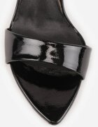 vices Sandale Negre cu toc subțire Elegante cu cataramă la gleznă Agereia