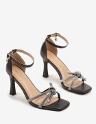 vices Sandale Negre Decorate cu Zirconii Eralirea