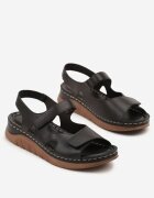 vices Sandale Negre în stil sport cu cusături Firanise