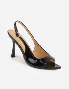 vices Sandale Negre Lăcuite stiletto cu decupaje Lagurinia