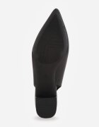 vices Sandale Negre Slingback cu toc gros Decorate cu Perforații Telanisia
