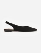 vices Sandale Negre Slingback cu Vârf Ascuțit Arrilla