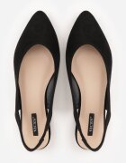 vices Sandale Negre Slingback cu Vârf Ascuțit Arrilla