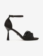 vices Sandale Negre Stiletto cu noduri Sariele