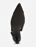 vices Sandale Negre Transparente cu toc cărare fără călcâi Ateletia