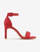 vices Sandale Roșii Elegante cu toc stiletto cu branț din piele Sonadira