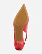 vices Sandale Roșii stil pantof stiletto cu toc kitten fără călcâi cu ornament metalic Lilenda