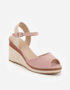 vices Sandale Roz cu platformă împletite stil Boho Corolea