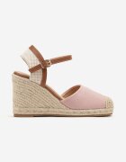vices Sandale Roz Espadrile pe Pană Împletită Amotta