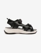 vices Sandale Sport Negre cu Luciu Metalic cu închidere Velcro Tanalia