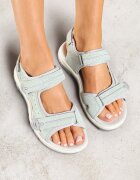 vices Sandale Verde deschis cu Model Geometric Elliovelle