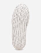 vices Sneakers Alb-Argintii cu Talpă Groasă și Inserții Metalice Nelesea