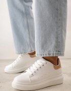 vices Sneakers Alb-Bej cu Talpă Groasă Hypnotic