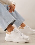 vices Sneakers Alb-Bej cu Talpă Groasă Hypnotic