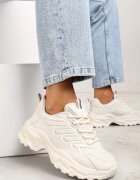 vices Sneakers bej cu talpă masivă cu cusături Hatila