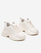 vices Sneakers bej cu talpă masivă cu cusături Hatila
