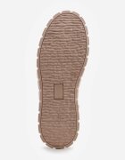 vices Sneakers Bej închis cu talpă groasă în relief cu perforații Lealita