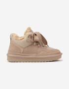 vices Sneakers Bej închis în stil cizme de iarnă izolate termic cu șireturi late Rennith