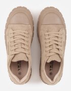 vices Sneakers Bej închis pe Talpă Groasă cu Aplicație Geometrică Leanae