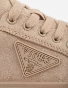 vices Sneakers Bej închis pe Talpă Groasă cu Aplicație Geometrică Leanae