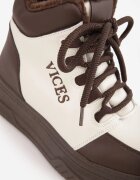 vices Sneakers Bej-Maro cu platformă Căptușiți cu blană Leanelitia