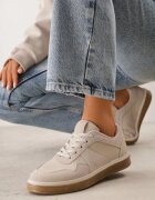 vices Sneakers Clasic cu inserții cu textură de nubuc Kalianna Bej închis