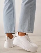 vices Sneakers cu talpă groasă cu inscripția Zelka Albi