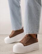 vices Sneakers cu talpă groasă cu inscripția Zelka Bej închis