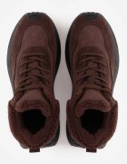 vices Sneakers de iarnă Maro cu Talpă Groasă Ornați cu Blană și cu Inscripția Nelinena