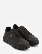 vices Sneakers Negre Casual pe Talpă Groasă cu Imprimeuri Therelle