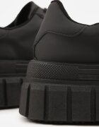 vices Sneakers Negre Casual pe Talpă Groasă cu Imprimeuri Therelle