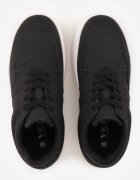 vices Sneakers Negre Cu șireturi Pe Talpă Groasă Decorate cu Text Annalira