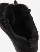 vices Sneakers Negre în Stil Ghete de zăpadă pe Platformă cu Blană Decorativă Nalirea