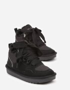 vices Sneakers Negri în stil de cizme de zăpadă Căptușiți cu șireturi late Rennith