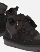 vices Sneakers Negri în stil de cizme de zăpadă Căptușiți cu șireturi late Rennith
