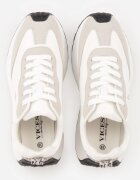 vices Sneakerși albi cu Talpă Groasă cu Model de Leopard și Aplicație Selarisa