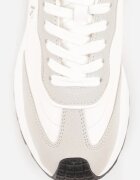 vices Sneakerși albi cu Talpă Groasă cu Model de Leopard și Aplicație Selarisa