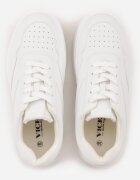 vices Sneakerși Albi cu Talpă Groasă Decorate cu Inserție Metalică Nelarwyn