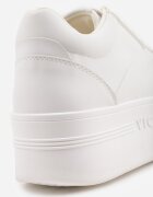 vices Sneakerși Albi cu Talpă Groasă Decorate cu Inserție Metalică Nelarwyn