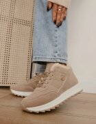 vices Sneakerși Bej închis cu platformă cu blană Egiapia