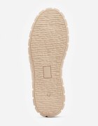 vices Sneakerși bej pe talpă groasă cu aplicație geometrică Leanae
