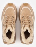 vices Sneakersi Ghete de zăpadă Bej închis Sportivi cu Talpă Groasă Nellsana