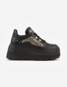vices Sneakersi Negri cu platformă cu sclipici Elanatale
